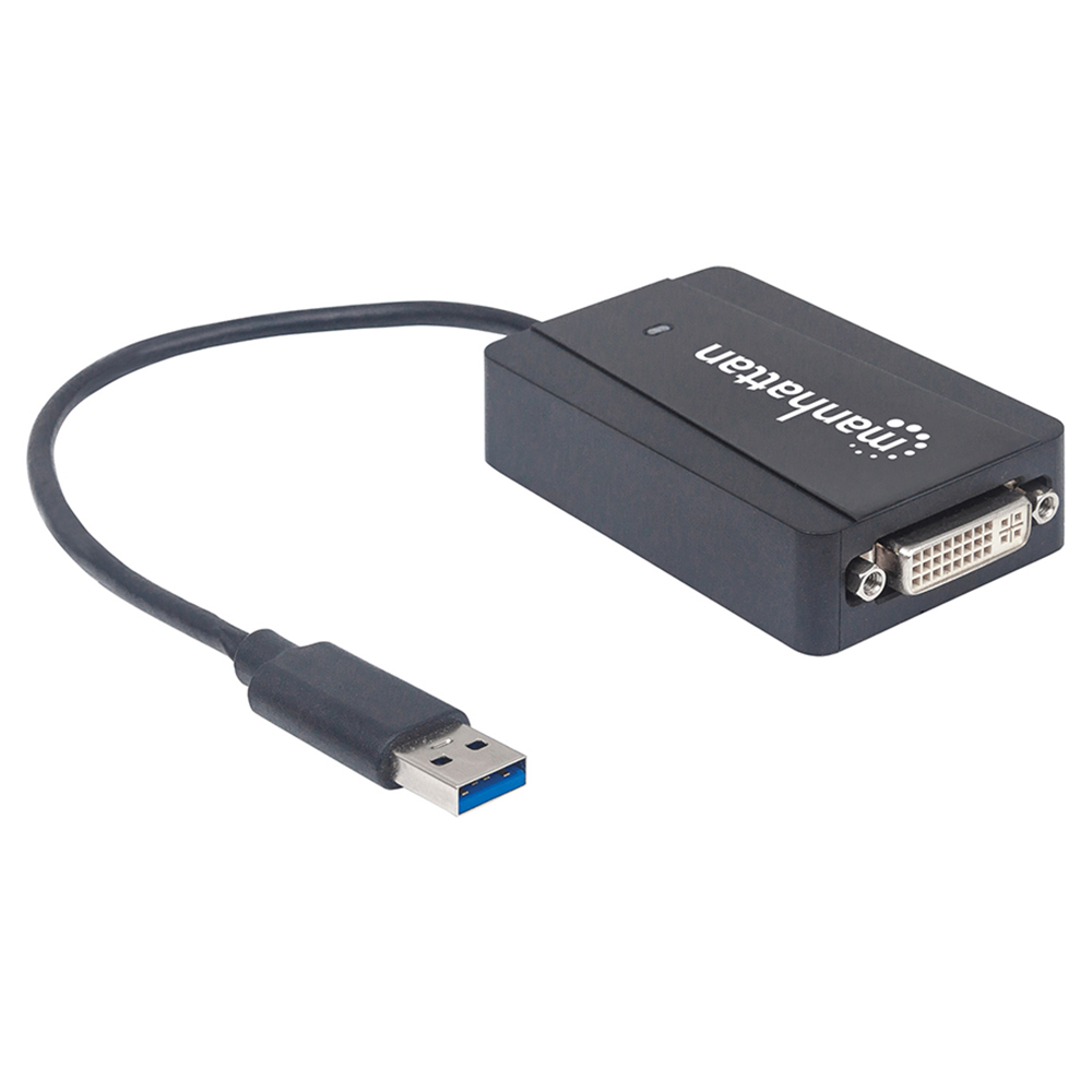 CONVERTIDOR MANHATTAN USB 3.0 A DVI-I HEMBRA 152310