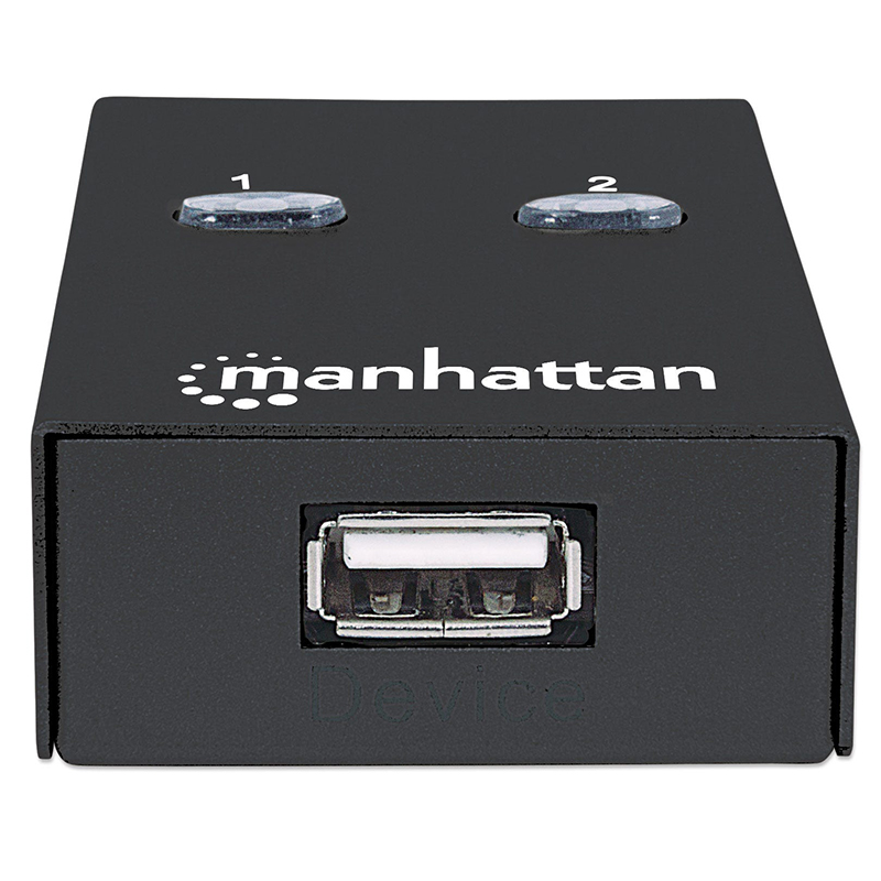 SWITCH MANHATTAN USB 2.0 A A 2PTS USB-B AUTOMATICO 162005