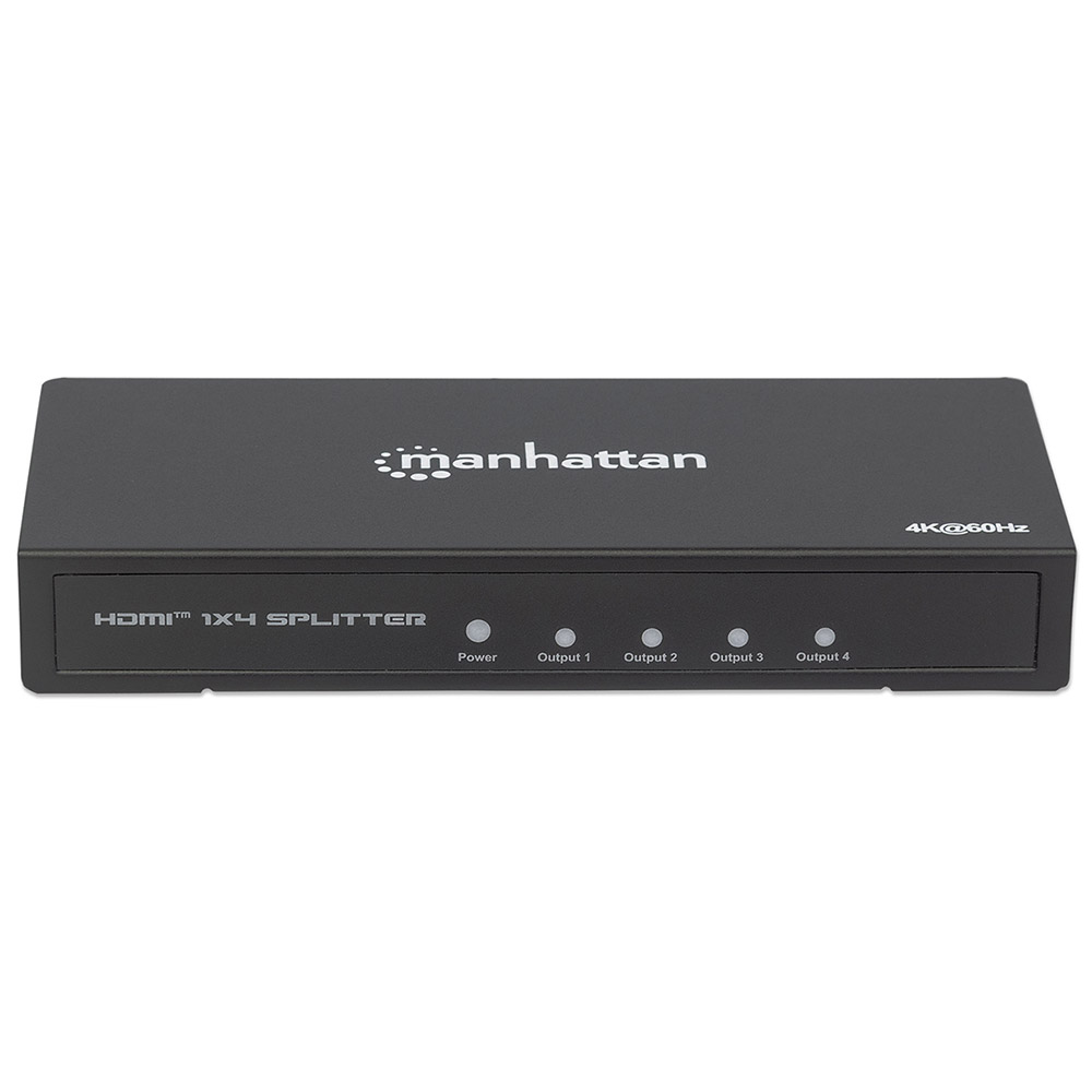 VIDEO SPLITTER MANHATTAN HDMI 4K@60HZ 1 IN 4 OUT 3D CASCADA 3 207805