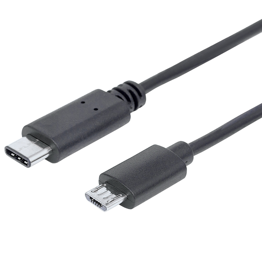CABLE USB TIPO-C MANHATTAN, CM-MICRO BM 1.0M NEGRO 353311
