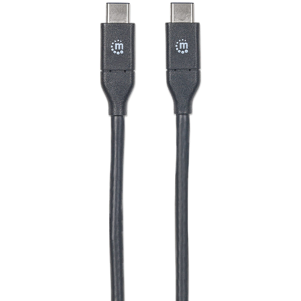 CABLE USB-C MANHATTAN V3.1, C-C 1.0M NEGRO 353526