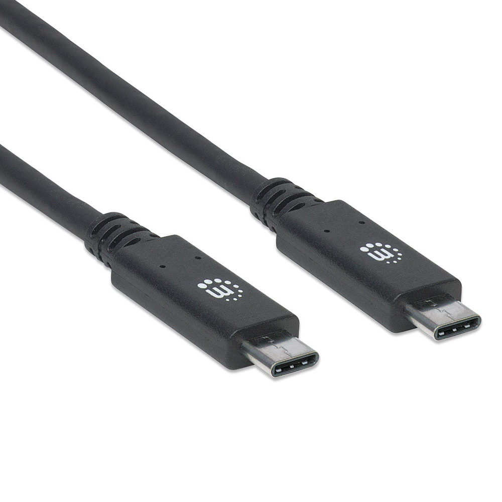 CABLE USB TIPO C 3.1 SUPER VELOCIDAD M-M 1M MANHATTAN 355223