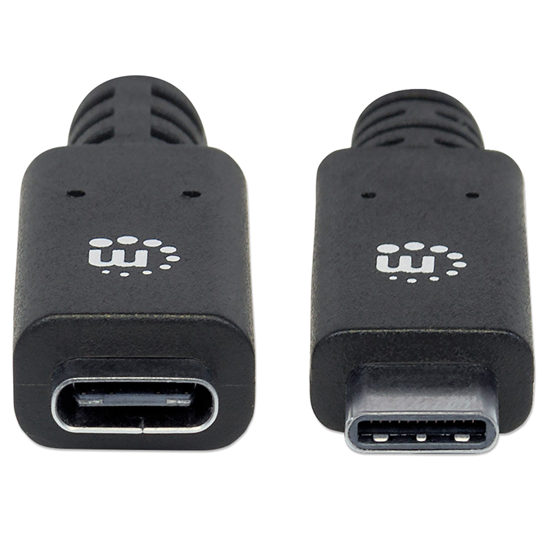 EXTENSION DE CABLE USB-C V3.1 50 CM NEGRO 10GBPS 5A 355230