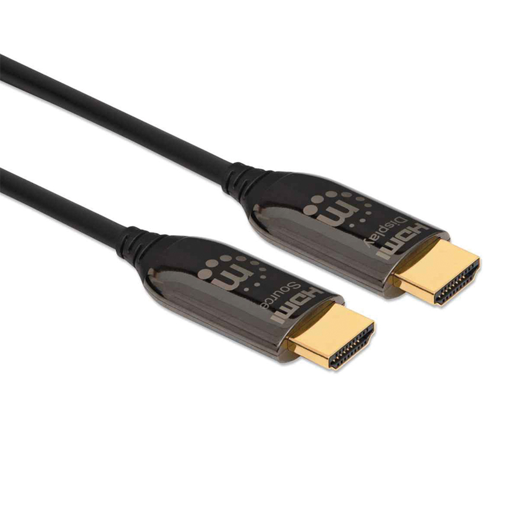 CABLE HDMI OPTICO ACTIVO PLENUM M-M 30M NEGRO MANHATTAN 355438