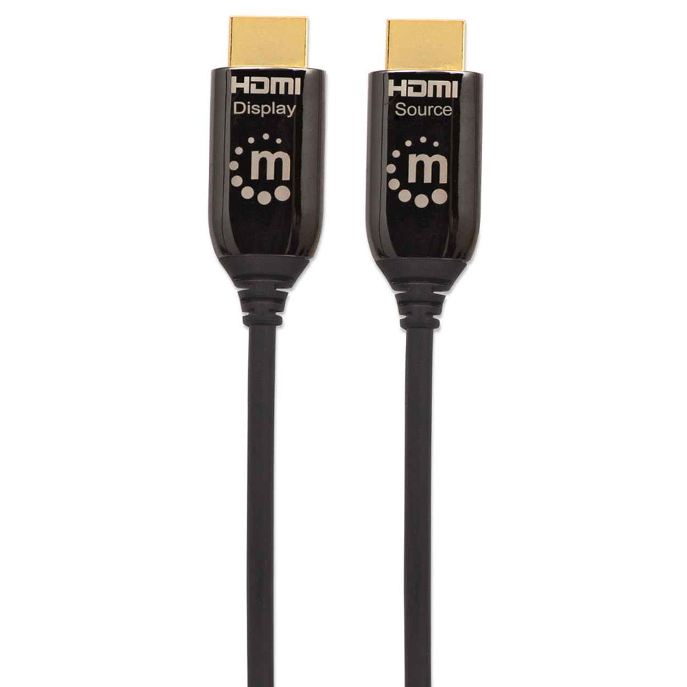 CABLE HDMI OPTICO ACTIVO PLENUM M-M 30M NEGRO MANHATTAN 355438