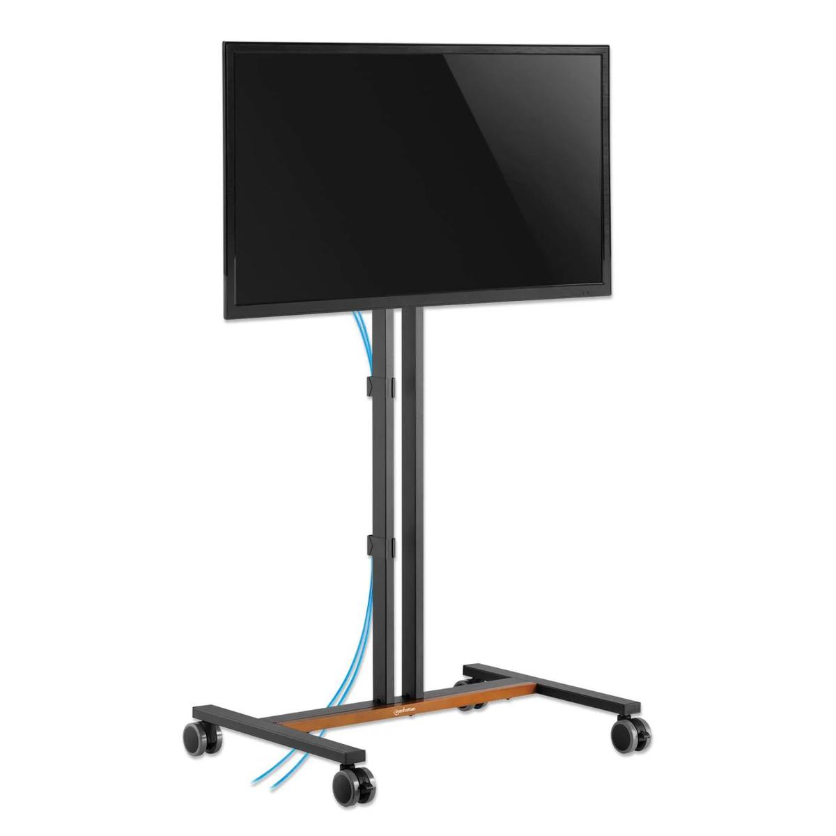 SOPORTE TV MANHATTAN CARRITO C/RUEDAS 35KG 34 A 55