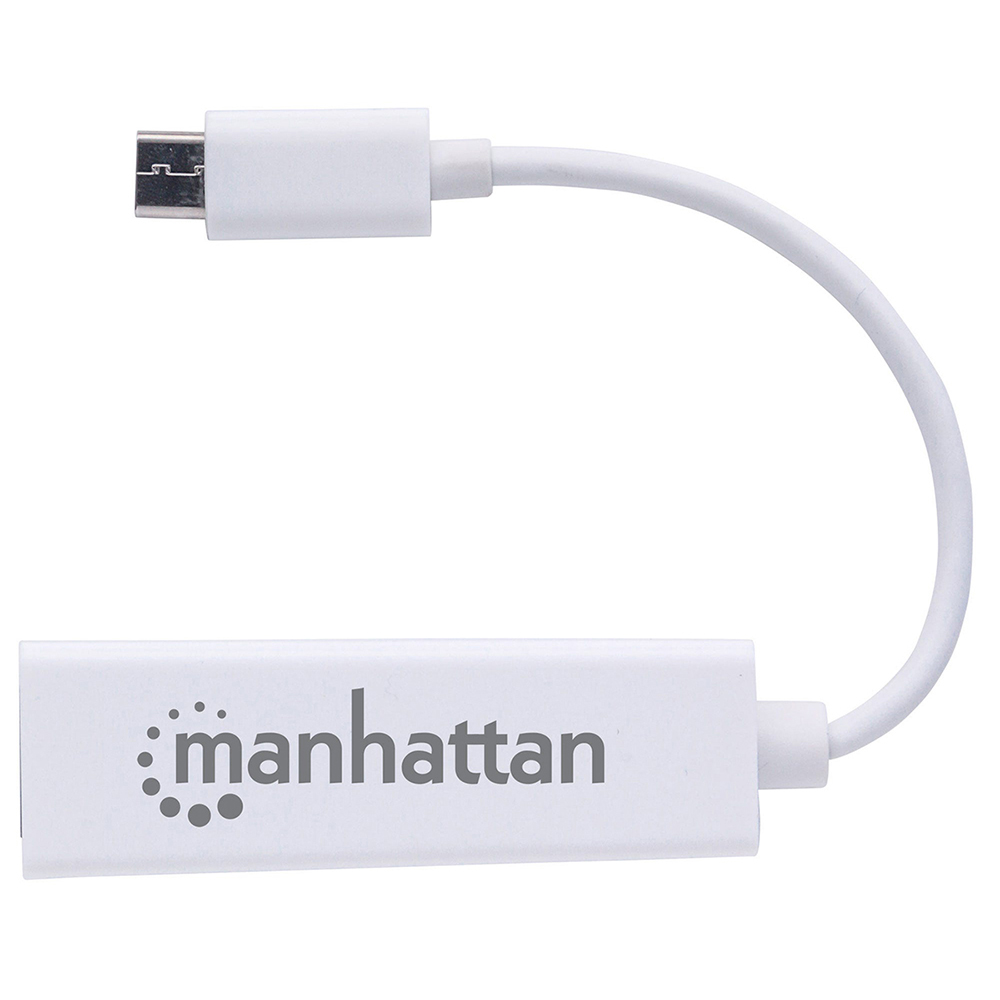 ADAPTADOR MANHATTAN USB TIPO C 3.2 A RJ45 RED GIGABIT ETHERNET 507585