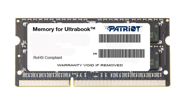 MEMORIA DDR3L PATRIOT SIGNATURE 8GB 1600MHz SODIMM (PSD38G1600L2S)