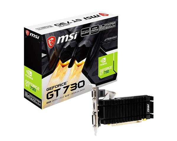 TARJETA DE VIDEO MSI GEFORCE N730K-2GD3H/LPV1 GT730 2GB DDR3 HDMI-DVI
