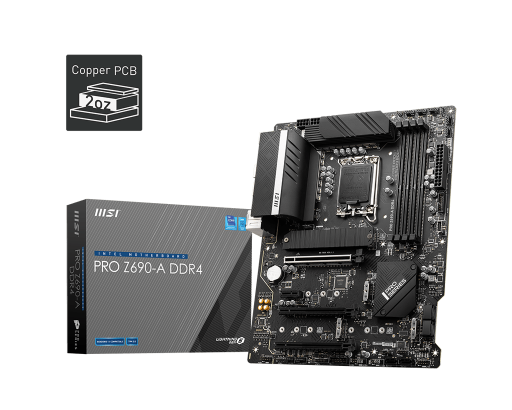 TARJETA MADRE MSI PRO Z690-A DDR5 M.2 PCIE 5.0 12TH 1700 ATX HDMI DP