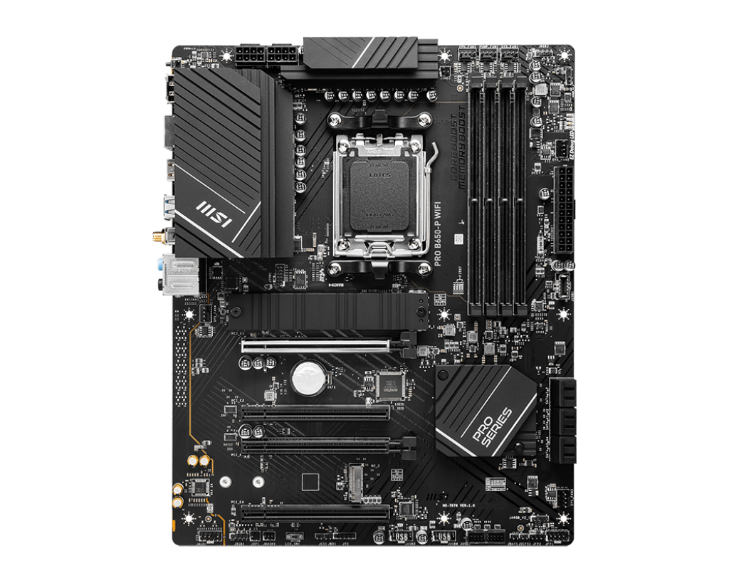 TARJETA MADRE MSI PRO B650-P WIFI DDR5 M.2 PCIE 4.0 RYZEN AM5 ATX DP