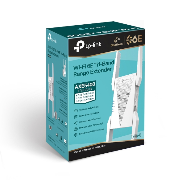 REPETIDOR WIFI 6E MESH TP-LINK AX5400 /RE815XE