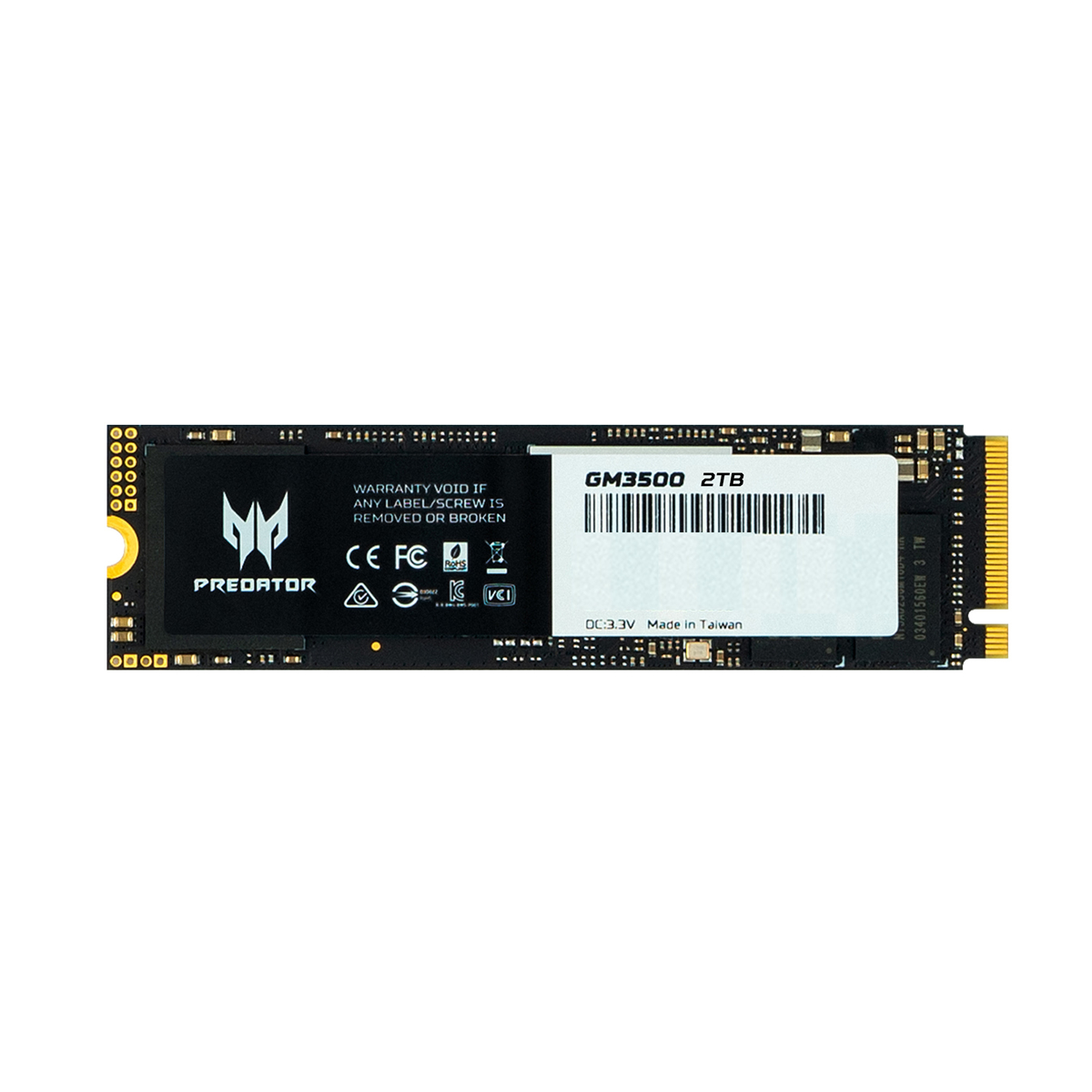 UNIDAD SSD PREDATOR GM3500 2TB M.2 NVME GEN3X4 3400MB/S (BL.9BWWR.103)