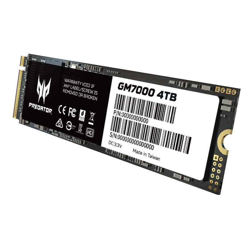 UNIDAD SSD PREDATOR GM7000 4TB M.2 NVME GEN4X4 7400MB/S (BL.9BWWR.107)