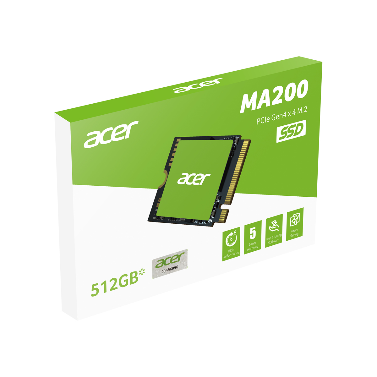 UNIDAD SSD ACER MA200 500GB M.2 NVME 2230 GEN4 5200MB/S (BL.9BWWA.153)