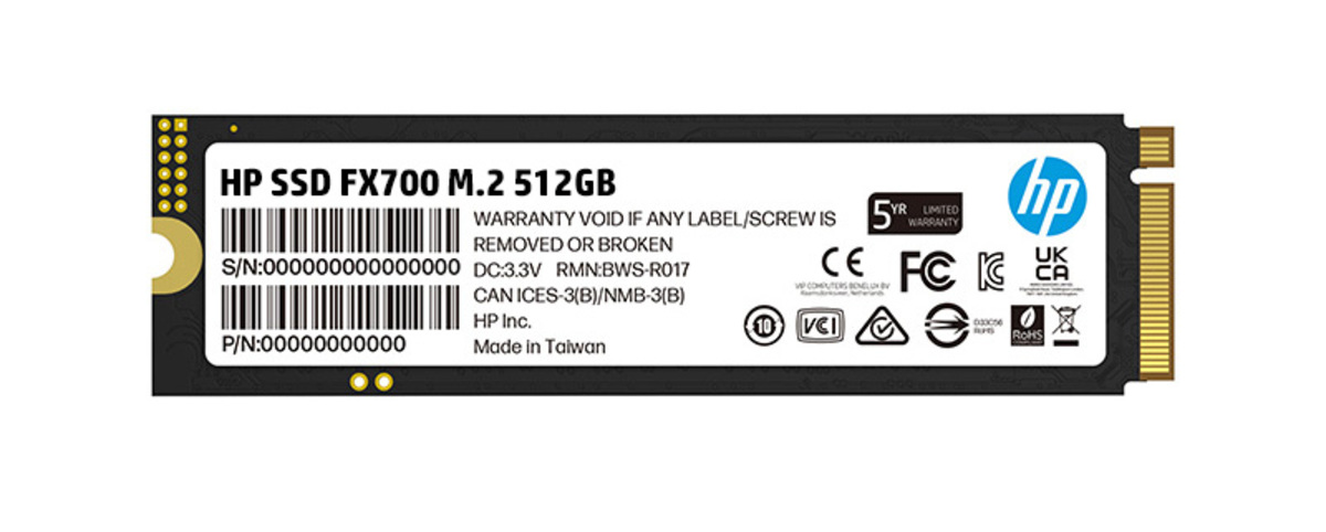 Los mejores mayoristas en tecnologia en Mexico UNIDAD SSD M.2 HP FX700 512GB PCIE 6300 3100 8U2N1AA