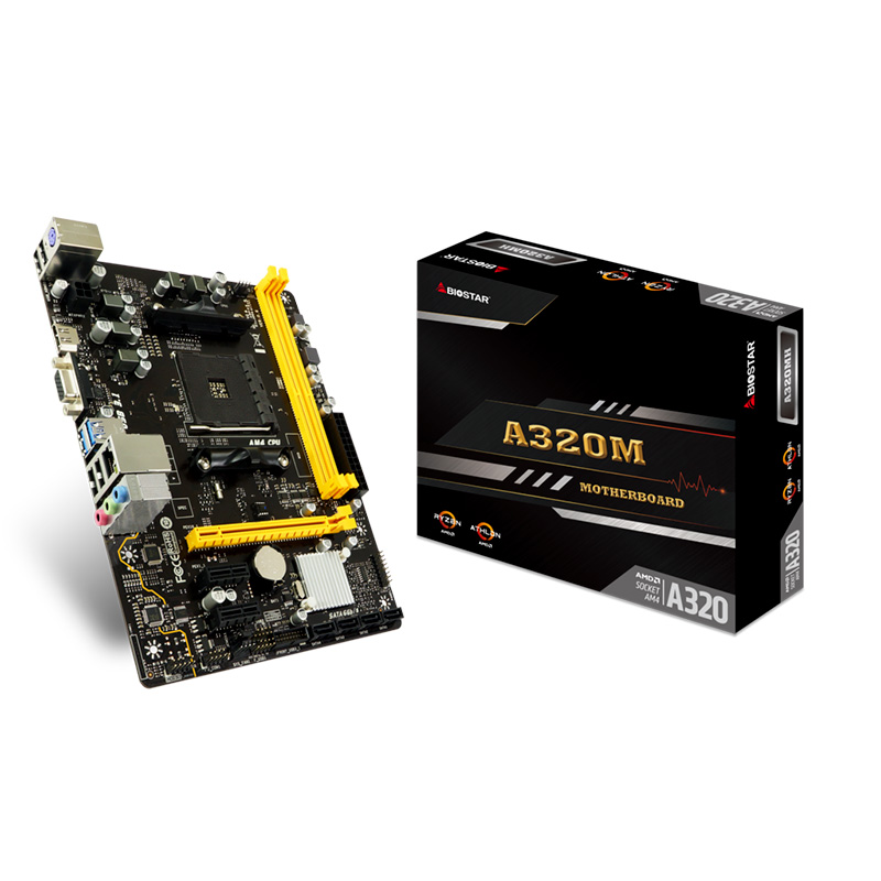 TARJETA MADRE BIOSTAR A320MH DDR4 HDMI PCIE SATA AMD RYZEN/APU AM4