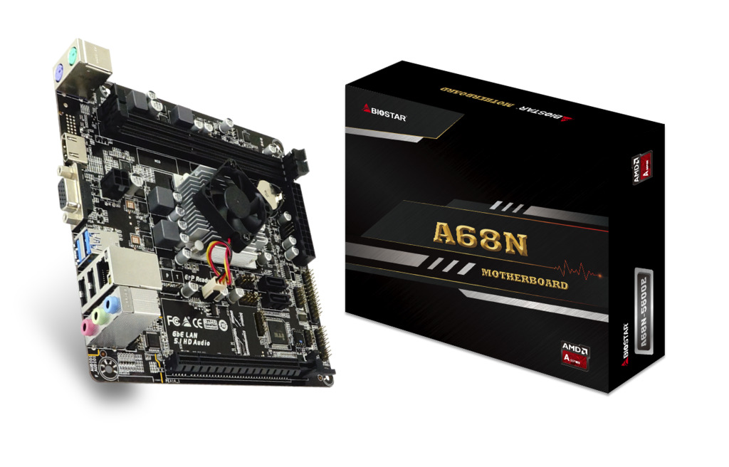 TARJETA MADRE BIOSTAR A68N-5600E DDR3 HDMI VGA PCIe SATA QUAD CORE AMD