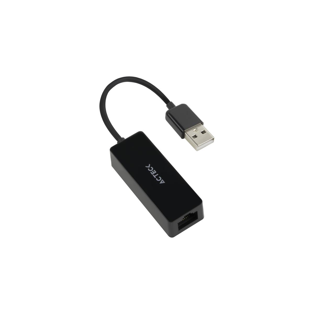 (OB)ADAPTADOR ACTECK USB-A a RJ45 SHIFT PLUS AE420 MACHO-HEMBRA AC-934732