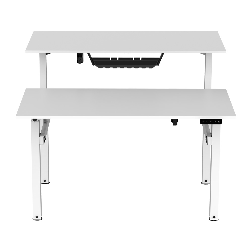 ESCRITORIO ACTECK ERGO V2 ED727 DOBLE/ELECTRICO/BALNCO (AC-937276)
