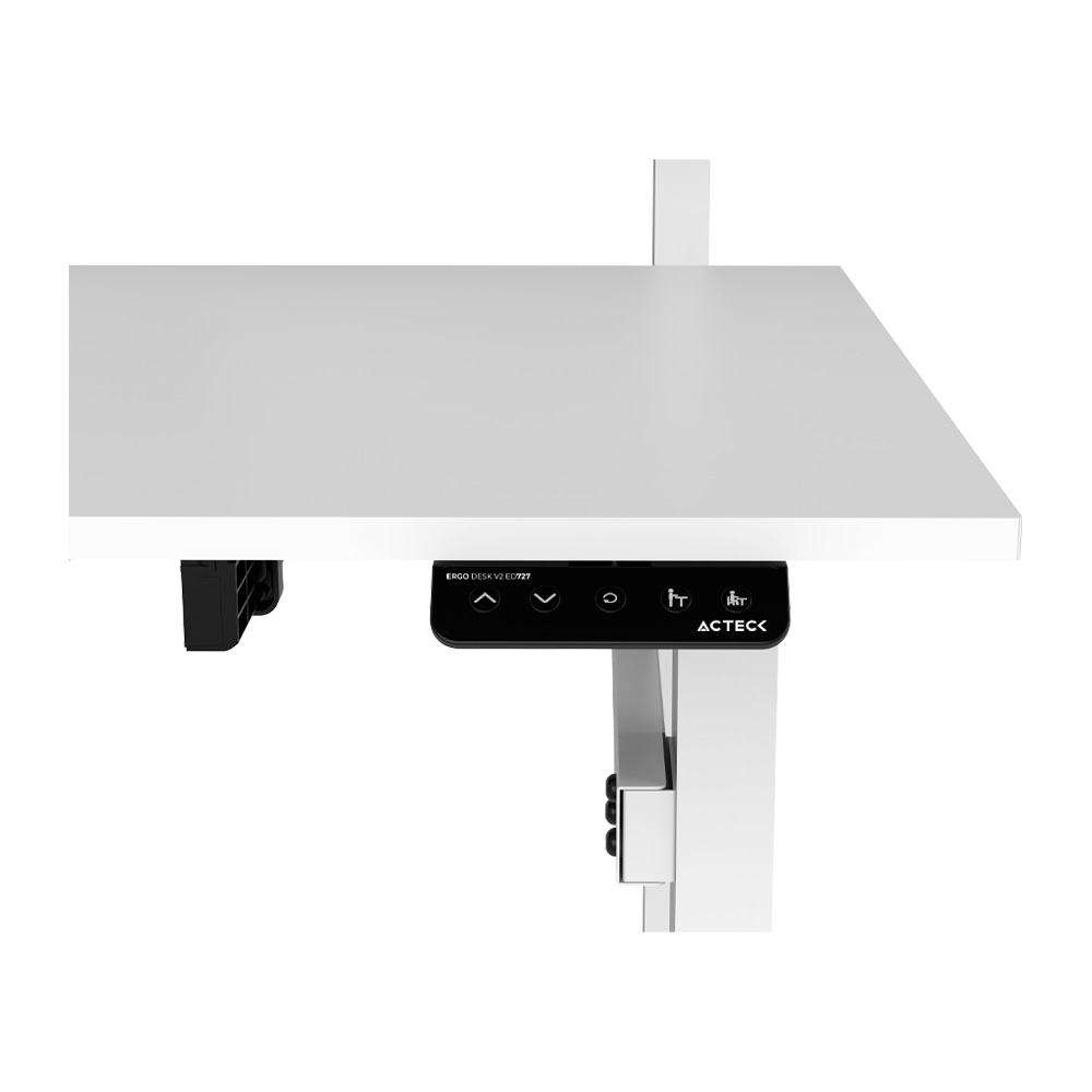 ESCRITORIO ACTECK ERGO V2 ED727 DOBLE/ELECTRICO/BALNCO (AC-937276)