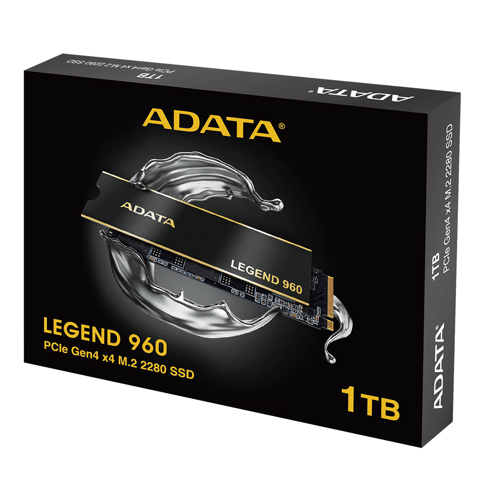 UNIDAD SSD M.2 ADATA LEGEND 960 1TB PCIe G4 NEGRO (ALEG-960-1TCS)