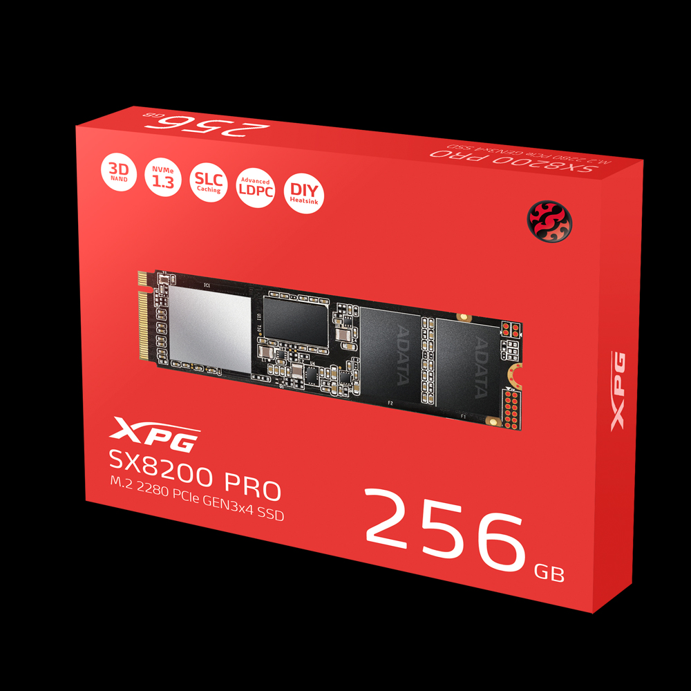UNIDAD SSD M.2 XPG ASX8200P 2280 PCIe 256GB (ASX8200PNP-256GT-C)
