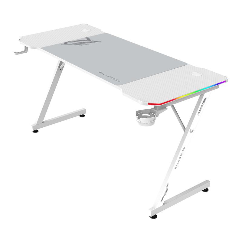 ESCRITORIO GAMER BALAM RUSH OLYMPUS SPOT GLOW MRX6000 BLANCO (BR-941402)