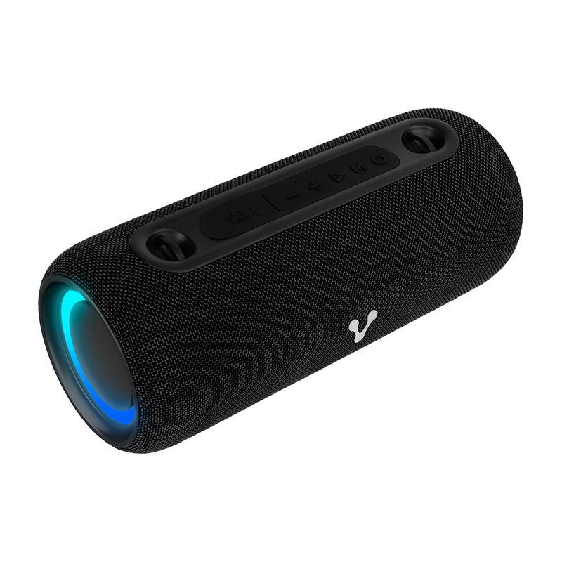 BOCINA VORAGO BT/USB/AROS RGB/TWS/26W RMS 7 HRS AUTONOMIA TELA (BSP-430)