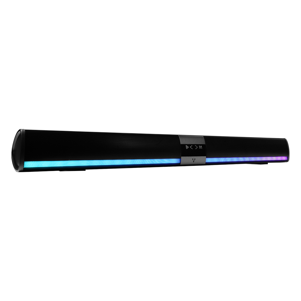 BARRA DE SONIDO VORAGO BT/TF/AUX 3.5MM/USB/COAX RGB TIPOC 2x5W BSP-450