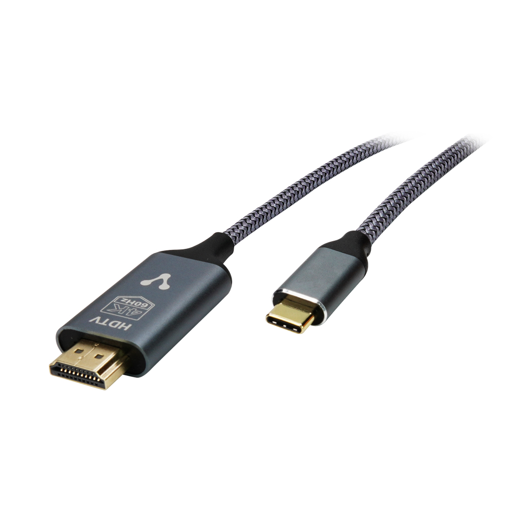 CABLE CONVERTIDOR VORAGO TIPO C A HDMI 4k 1.8 MT (REV. COMPATIBILIDAD) CAB-310