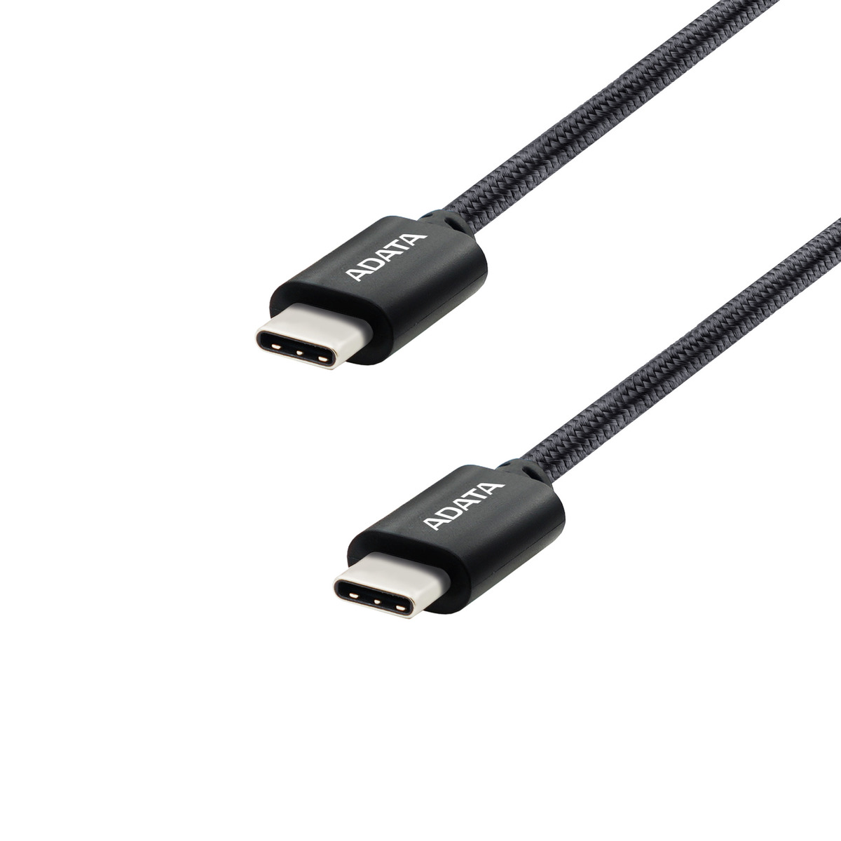 CABLE ADATA USB-C A USB-C 100CM NAILON TRENZADO NEGRO (CACC-100PN-BK)