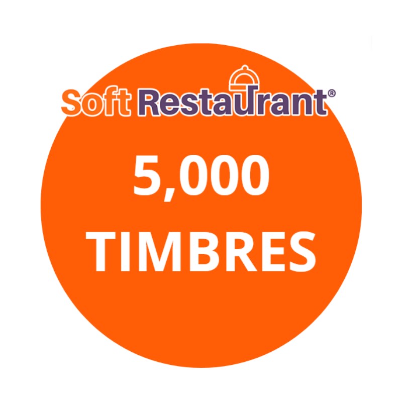 SOFT RESTAURANT PAQUETE 5000 TIMBRES ESD (CFDI-5000)