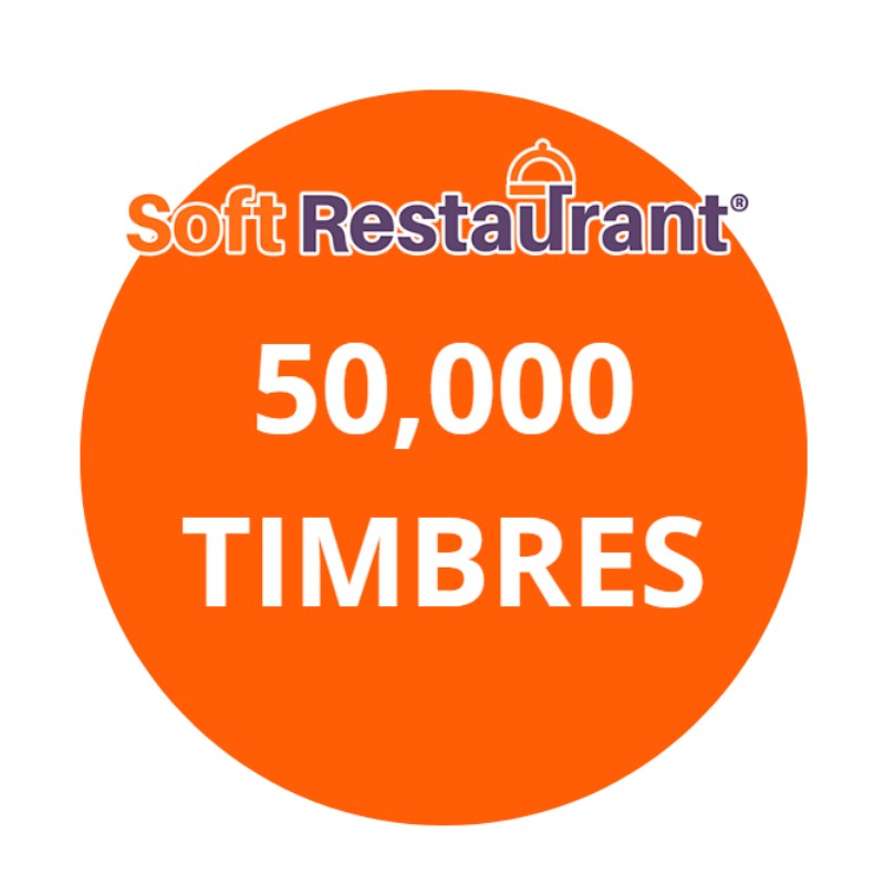 SOFT RESTAURANT PAQUETE 50000 TIMBRES ESD (CFDI-50000)