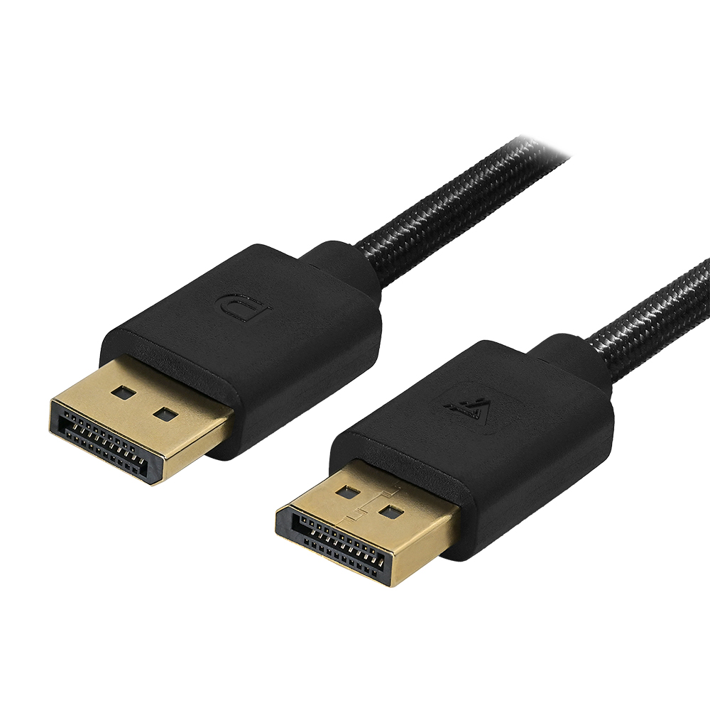 CABLE GAME FACTOR DISPLAY PORT 1.4 MACHO A MACHO 4K 2 MTS CH. ORO 24K (DTD400)