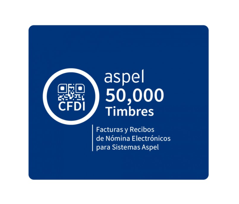 ASPEL SELLADO CFDI 50,000 TIMBRES (FACTE/50,000)