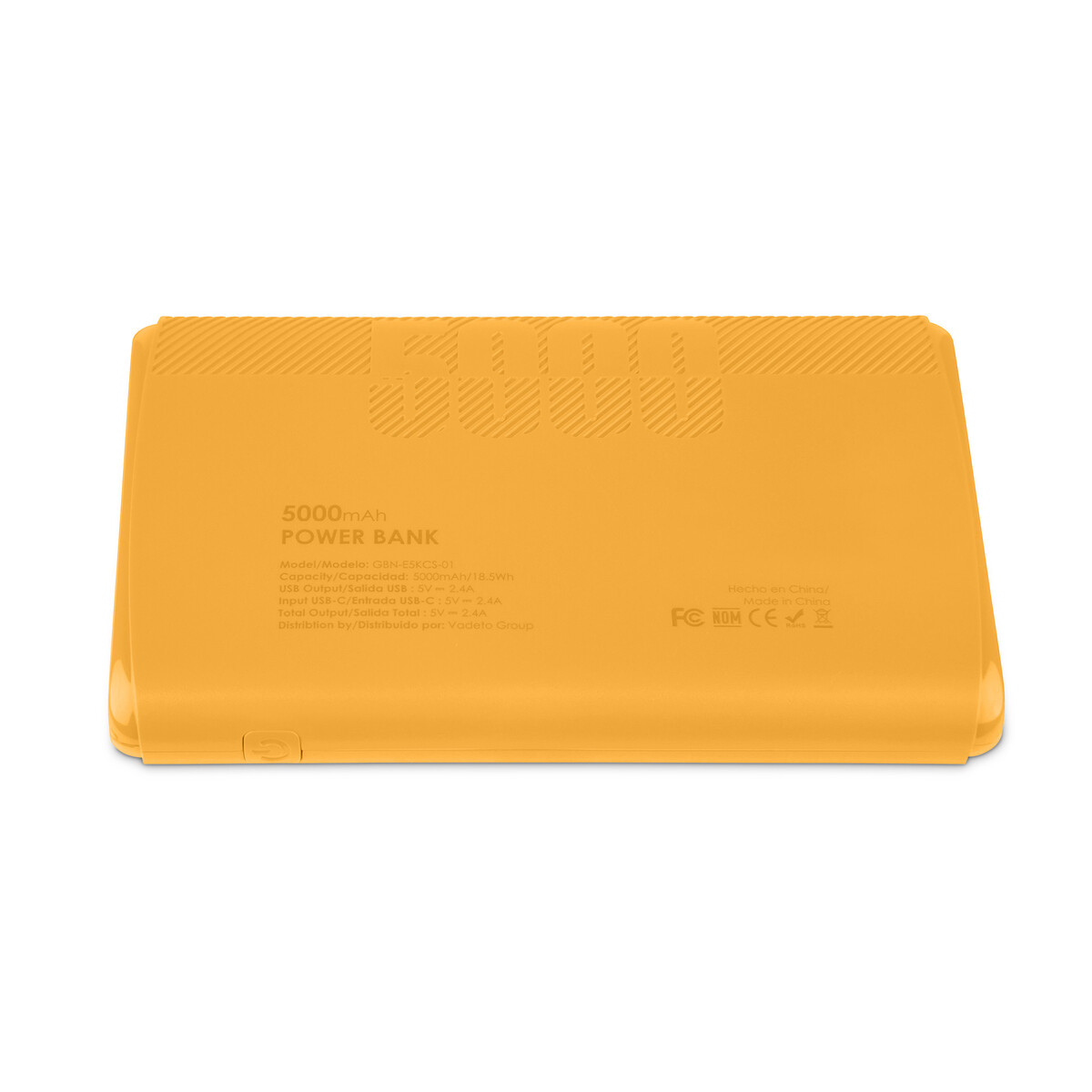 POWER BANK GETTTECH USB C, AMARILLO 5,00 Mah, GBN-E5KCS-01