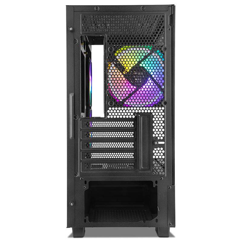 GABINETE GAMER GETTTECH FISH TANK M-ATX S/FUENTE (GCM-550AC-02)