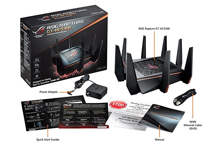 ROUTER INALAMBRICO ASUS ROG RAPTURE GT-AC5300