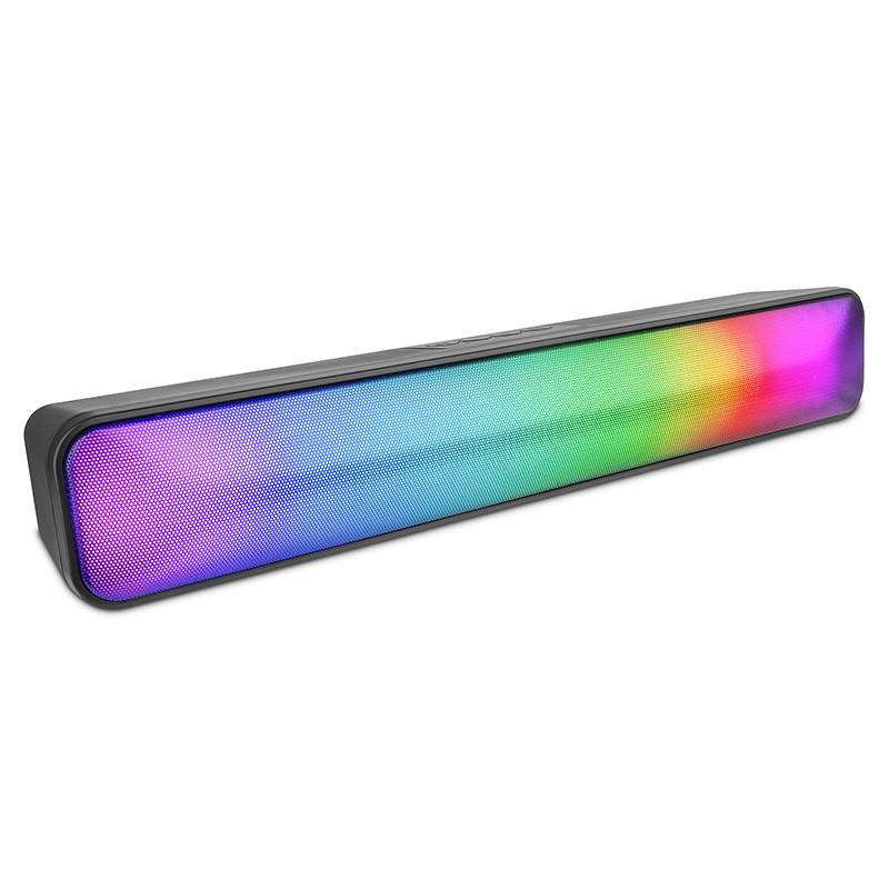 BARRA DE SONIDOS GETTTECH BT 3.5mm ALTAVOZ RMS DE 3W RGB GUS-MSRBT-01