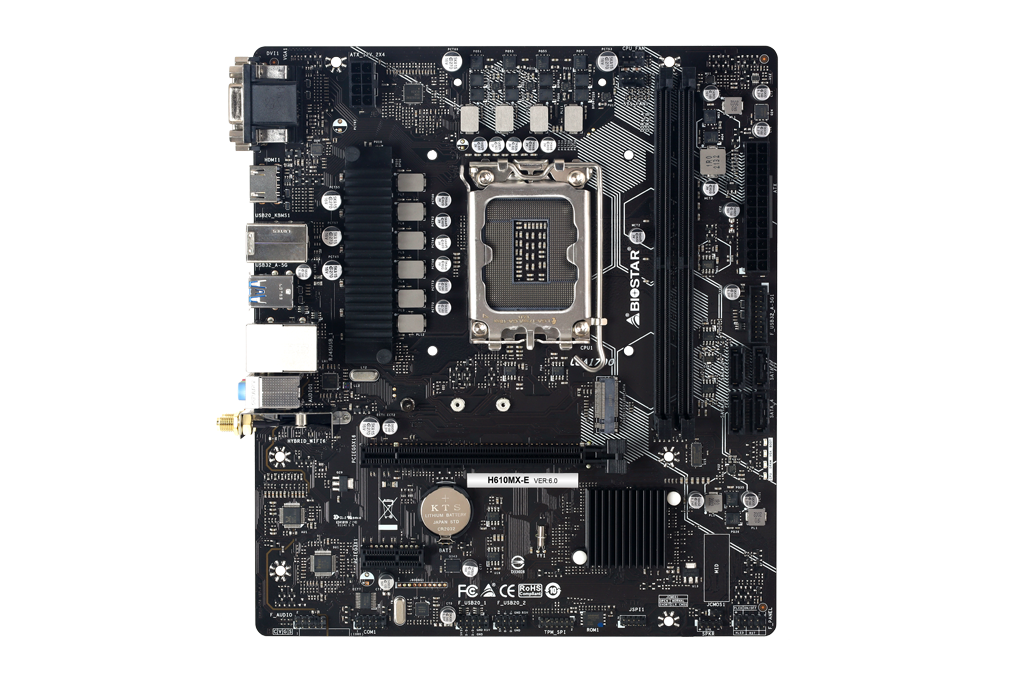 TARJETA MADRE BIOSTAR H610MX-E DDR4 HDMI M.2 SATA PCIE 4.0 12TH 1700