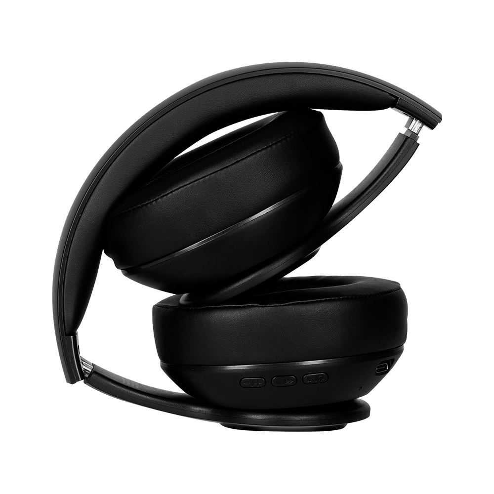 DIADEMA VORAGO BT/3.5MM/TF/FM 12HRS MANOS LIBRES PLEGABLES LUZ BLANCA HPB-350