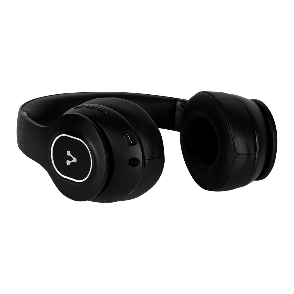 DIADEMA VORAGO BT/3.5MM/TF/FM 12HRS MANOS LIBRES PLEGABLES LUZ BLANCA HPB-350