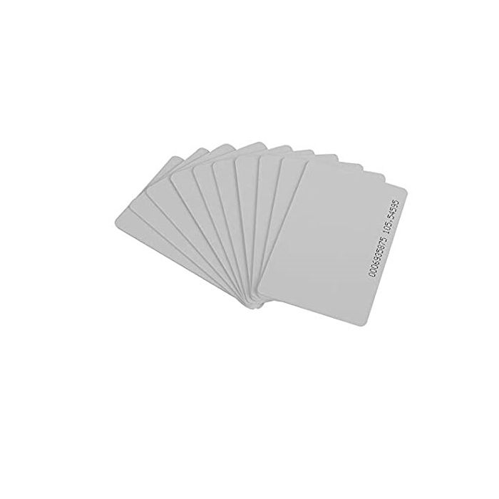ZKTECO PAQUETE 10 TARJETAS ID 125 KHZ(IDCARDN-TK4100-MODELOA16)