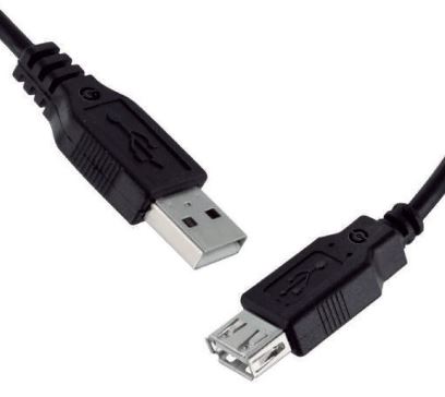 CABLE GETTTECH JL-3520 USB 2.0, USB A-EXTENSION, NEGRO, 1.5MTS