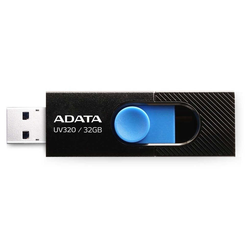 MEMORIA FLASH ADATA UV320 32GB USB 3.2 BLACK-BLUE (AUV320-32G-RBKBL)