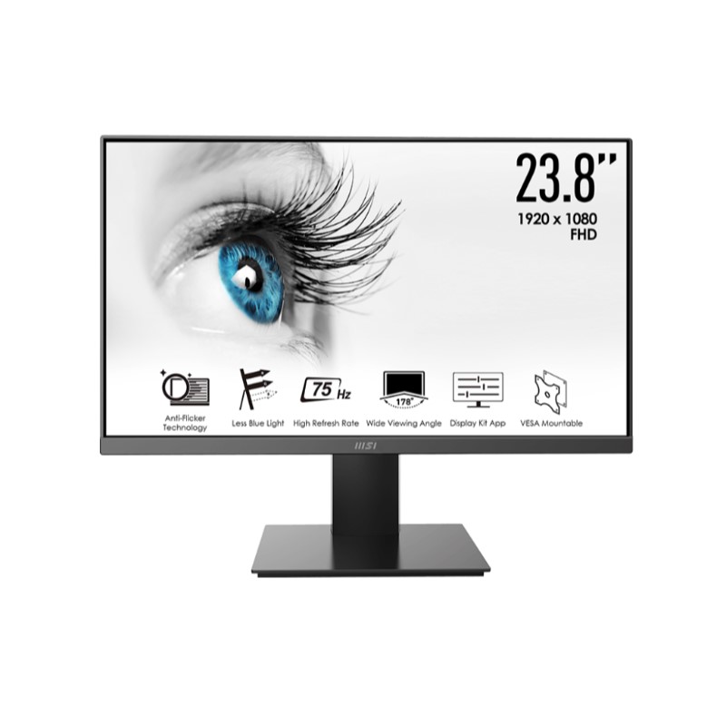 MONITOR MSI FLAT FULL HD 75HZ 23.8 PRO-MP241X CERT TUV