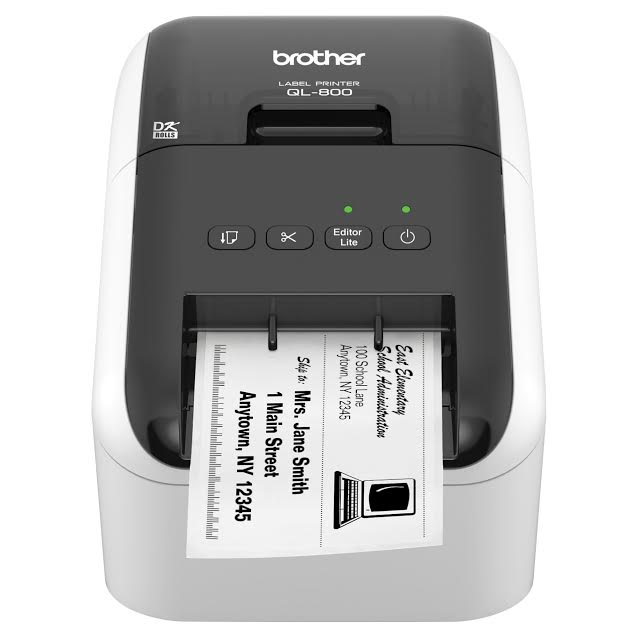 IMPRESORA TERMICA DE ETIQUETAS BROTHER USB 1YR QL800