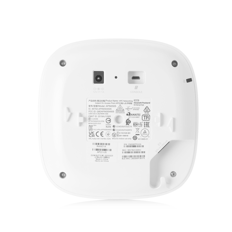 ACCESS POINT ARUBA OPEN MESH DUAL INSTAN ON AP22 INA 5.6 DBI (R4W02A)