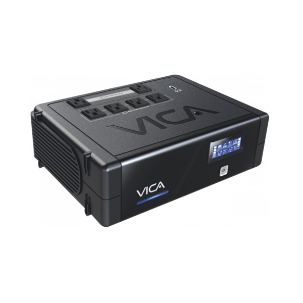 NO BREAK/UPS VICA 700VA/400W 6TOMAS, 1 PUERTO USB PANTALLA LCD (REV 700)